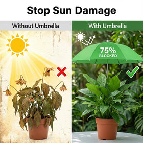 VIUMVC plant umbrella sturdy base anchors securely in soil or planters