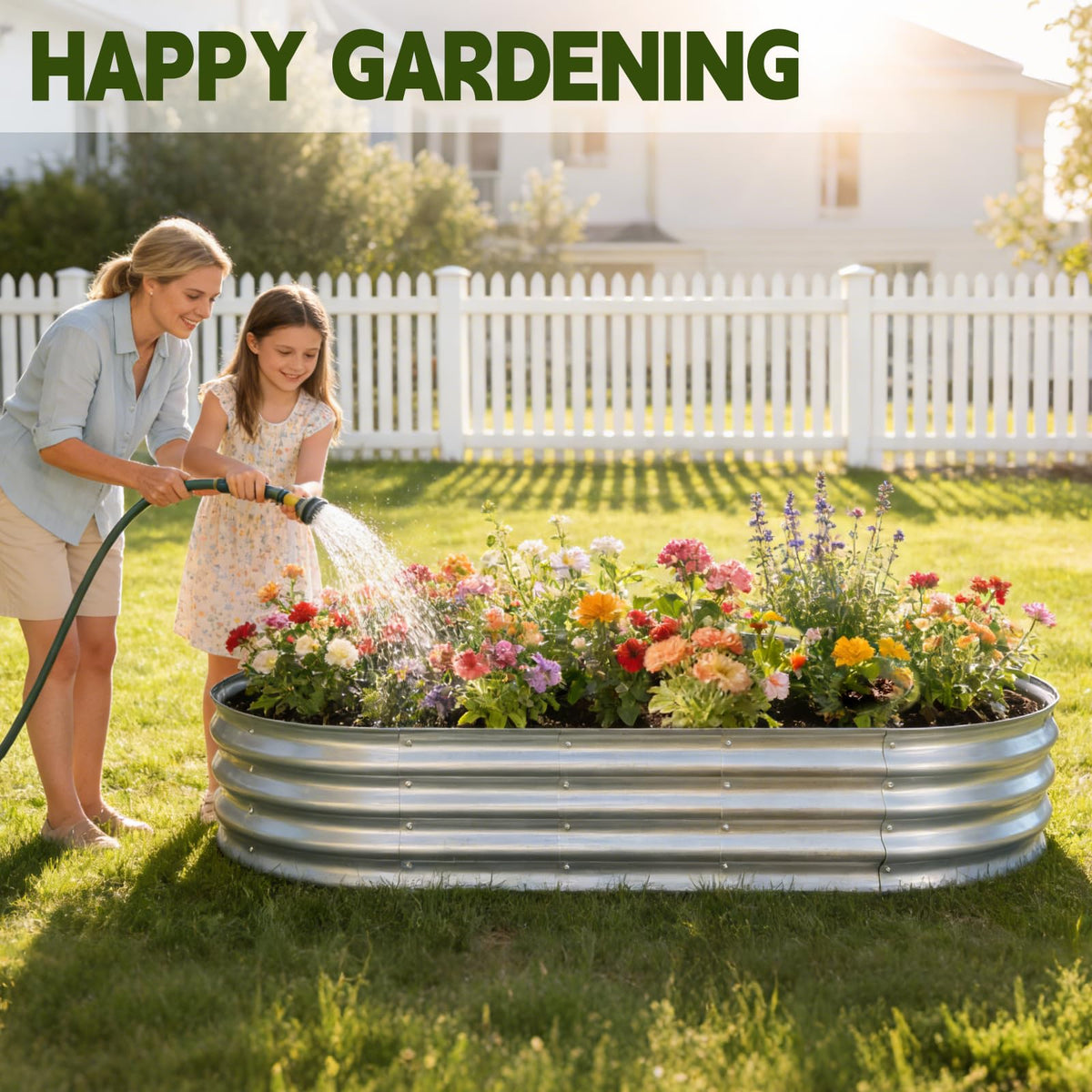 Vivagarden thickened steel galvanized bed highlighting durability and rust resistance