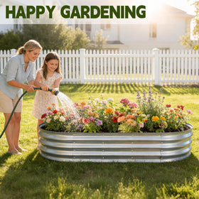 Vivagarden thickened steel galvanized bed highlighting durability and rust resistance