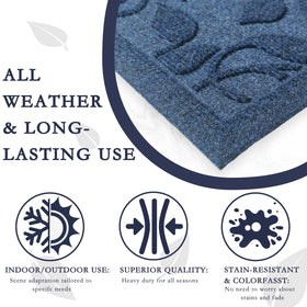VivaNest mud-scraper entryway mat captures dirt before it enters