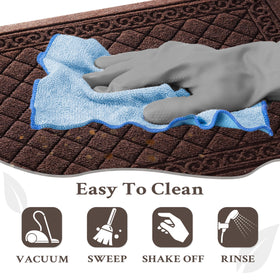 VivaNest Classic doormat easy-clean scene shows quick maintenance