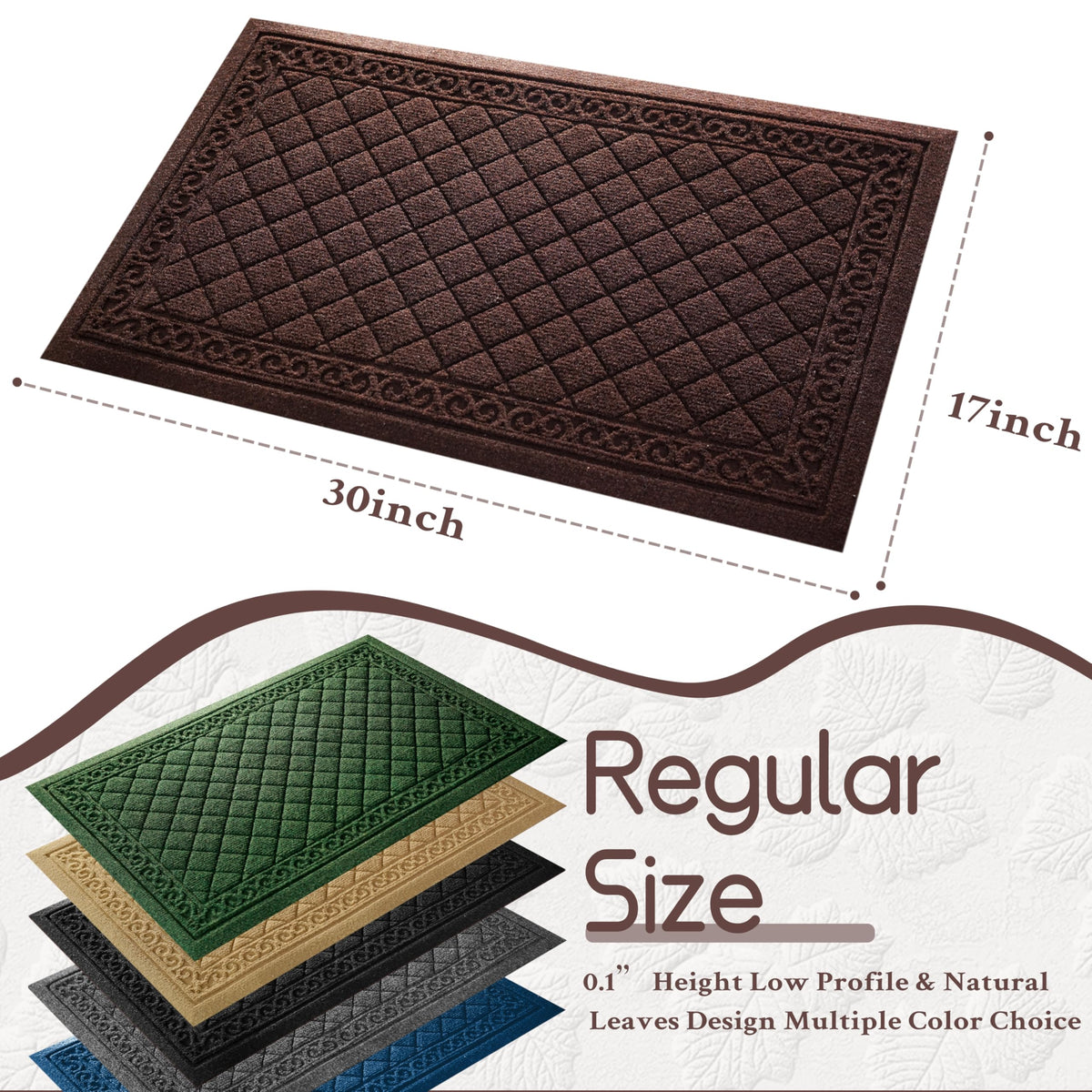VivaNest Classic doormat pattern close-up reveals boho geometric style