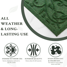 VivaNest easy-to-clean entryway mat quick to vacuum or rinse.