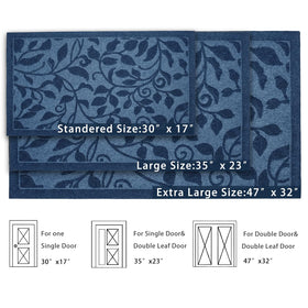 VivaNest front-door welcome mat sized 17x30 inches