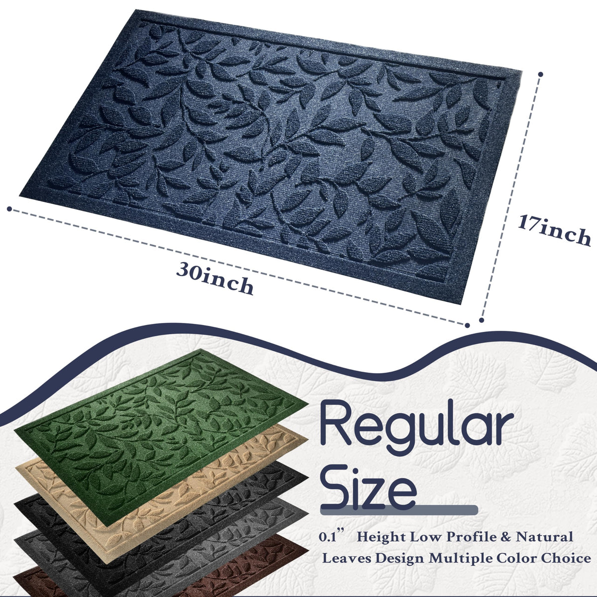 VivaNest natural rubber back ensures non-slip stability on any floor.