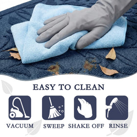 VivaNest non-slip rubber-backed door mat for secure placement