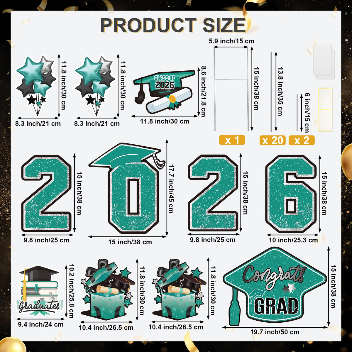Vivantia 2026 numerals sign to highlight year during graduation celebrations