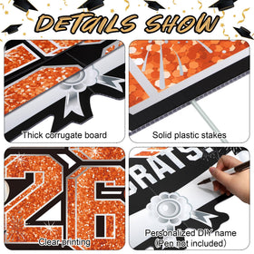 Vivantia 3D font design adds depth to the lawn sign for easy viewing.