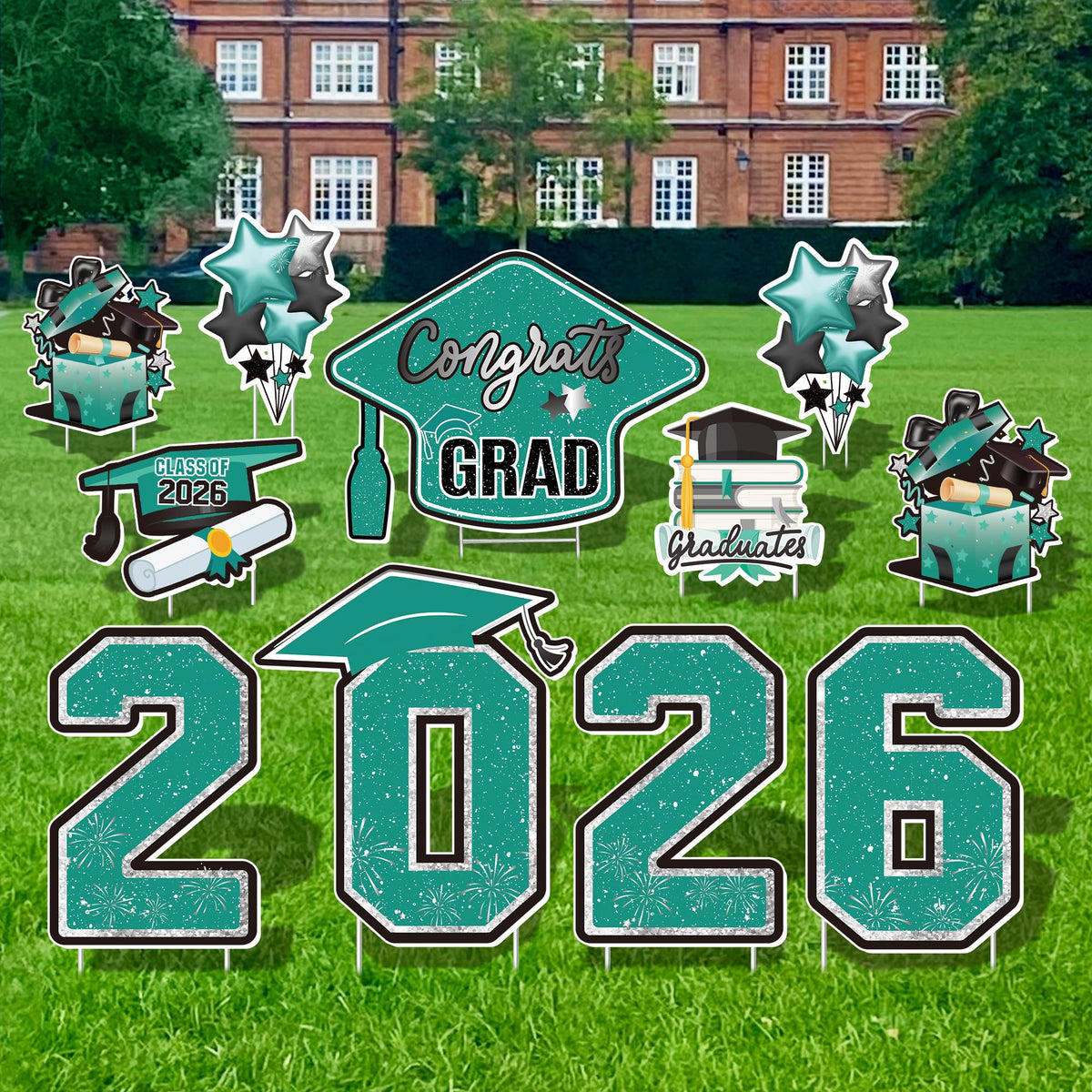 Vivantia Class of 2026 graduation cap sign for vibrant outdoor lawn display