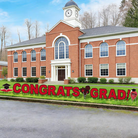 Vivantia congrats grad yard signs letters brighten your lawn for a memorable graduation celebration.