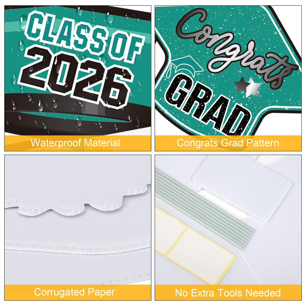 Vivantia gift box decor adds festive accents to yard graduations