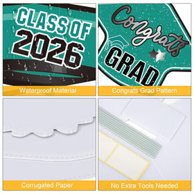 Vivantia gift box decor adds festive accents to yard graduations