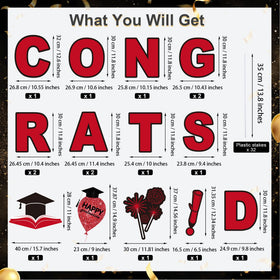 Vivantia grad cap graphic yard sign adds festive flair to outdoor grad party decor.