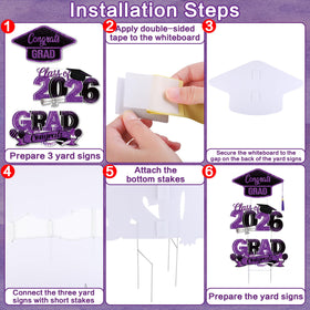 Vivantia plastic stakes included for reliable yard sign setup outdoors