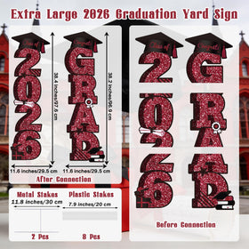 Vivantia yard sign stakes included for stable outdoor installation.
