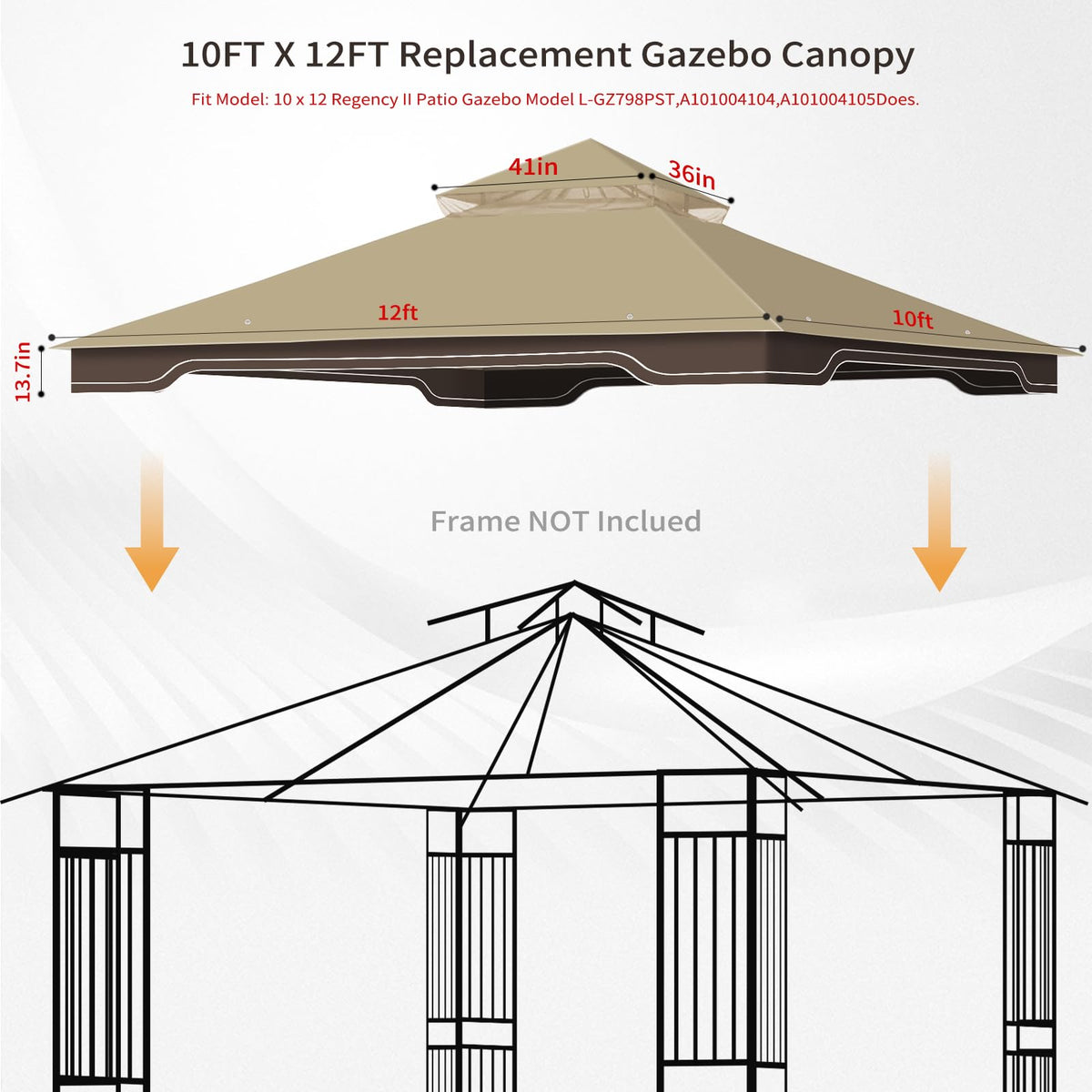 VivaPeak canopy corner pockets allow quick, tool-free installation