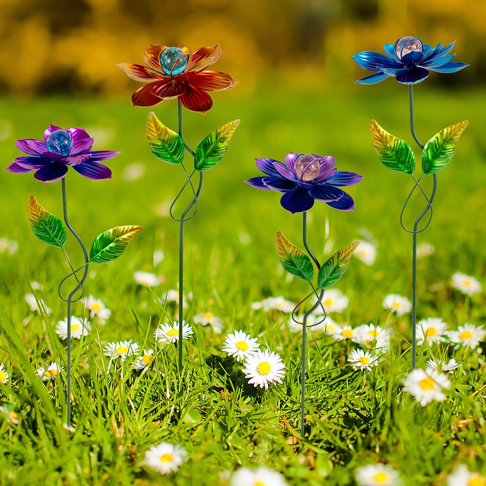 Viveta flower stake set makes a thoughtful outdoor gift for friends and family