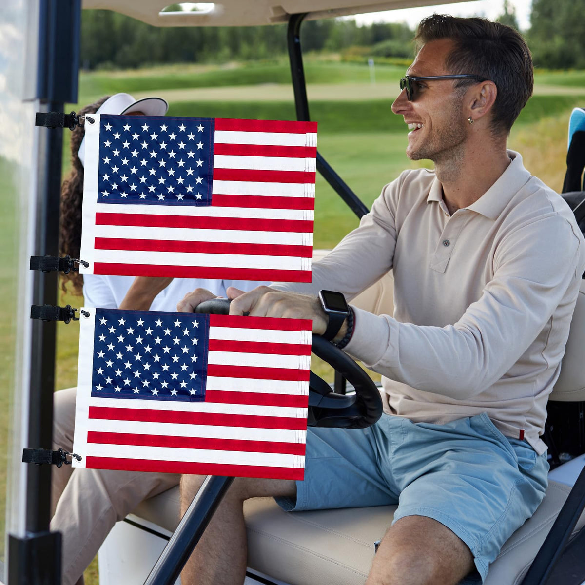 VIVIDLY flags are lightweight and portable for easy storage