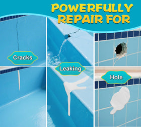 Vividye Pool Putty 1:1 mix prepared for fast crack repair.