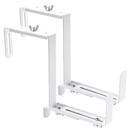 VIVIKEN Planter Box Brackets with adjustable top and bottom for versatile pots.