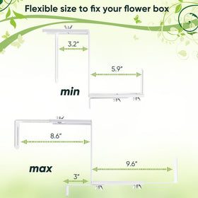 Easy installation with included screws for quick mounting on rails or walls.