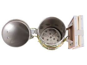VIVO smoker with perforated fire base ensures airflow during use