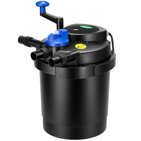 VIVOGROW Bio Pressure Pond Filter front view shows compact design for tidy pond setups