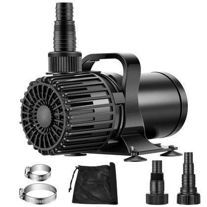 VIVOHOME 175W pump body provides reliable pond circulation for koi ponds.