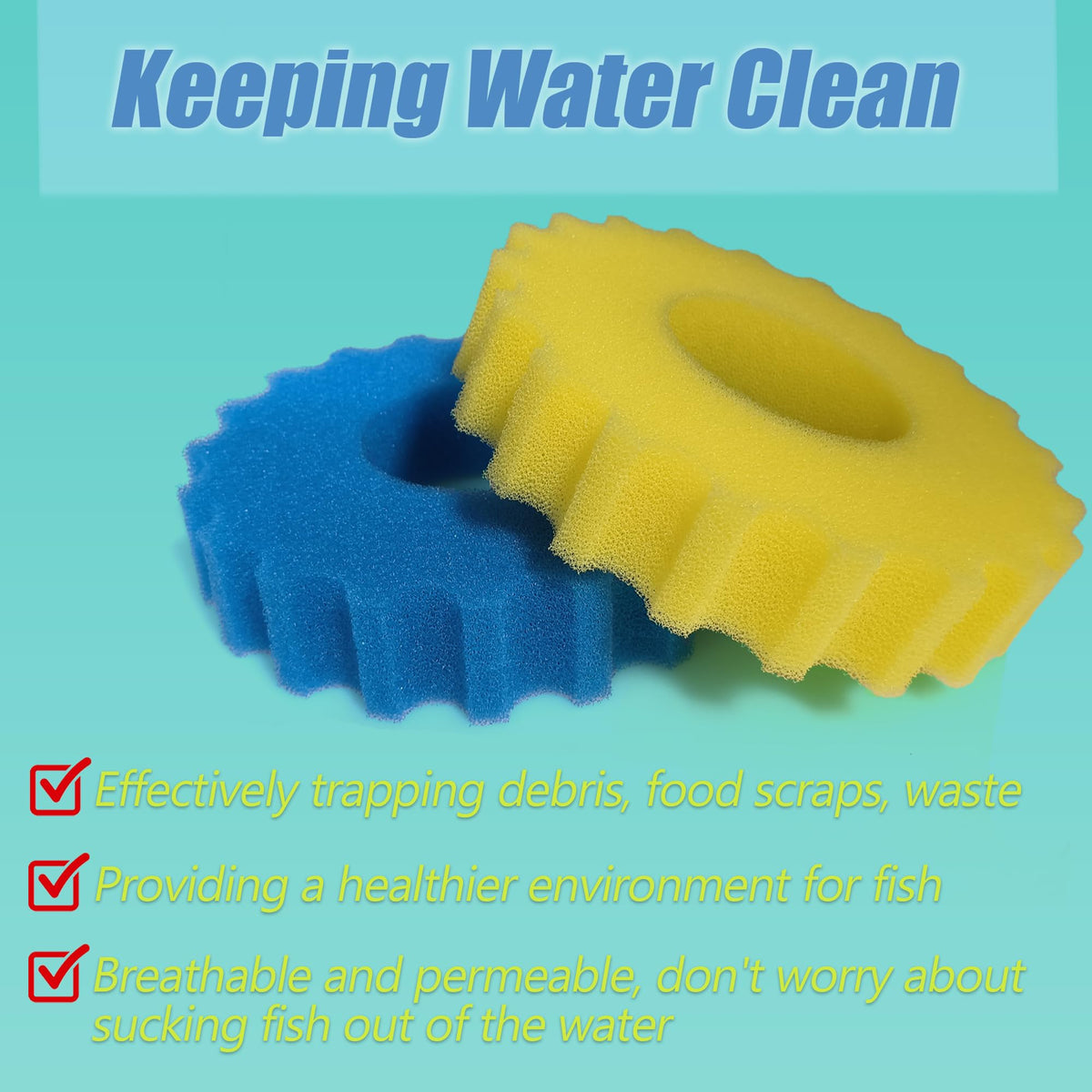 PurifyLogix sponge pad fits VIVOHOME compatible pressurized filters for reliable filtration.