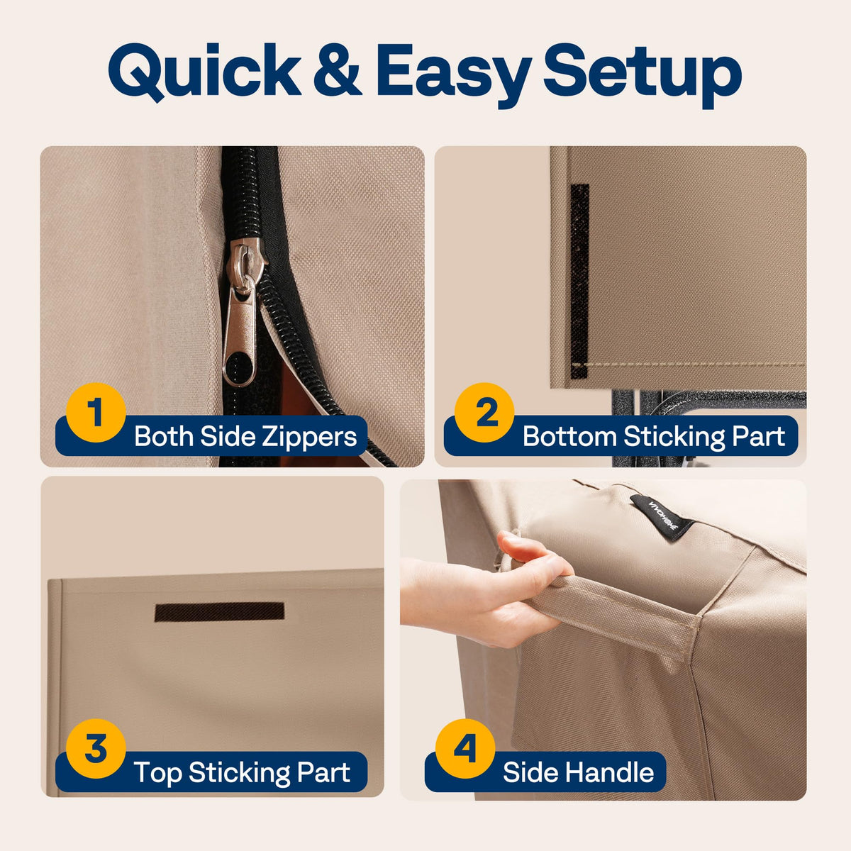 VIVOHOME elevated log storage prevents ground moisture contact