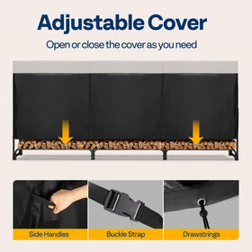 Raised base design supports sturdy rack structure and stability.