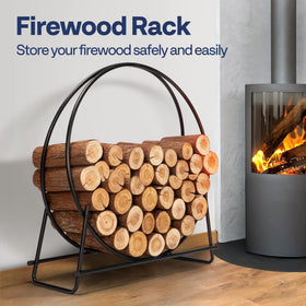 VIVOHOME durable cover protecting firewood from rain and sun