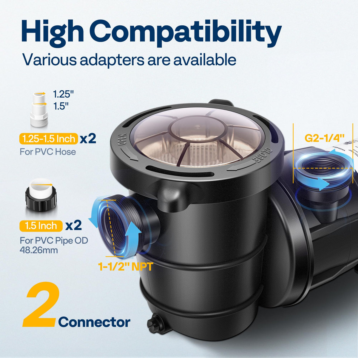 VIVOHOME IP55 waterproof body underscores durability in challenging conditions.
