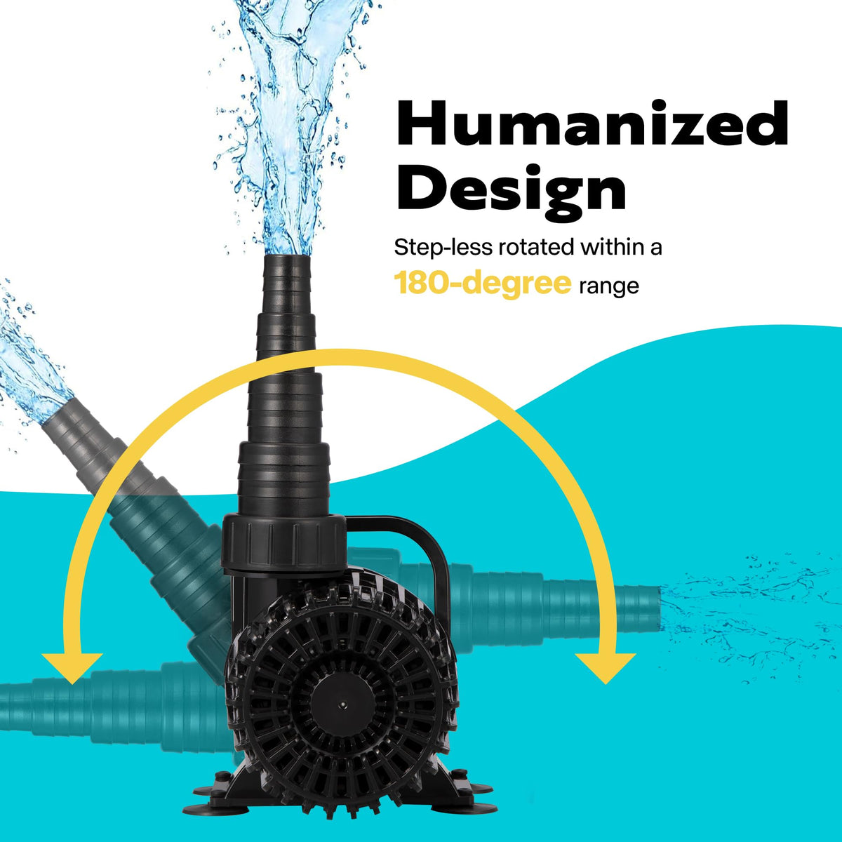 VIVOHOME pump offers low noise operation for tranquil garden water features