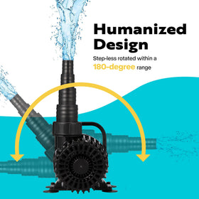 VIVOHOME pump offers low noise operation for tranquil garden water features