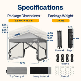 VIVOHOME outdoor scene at a picnic using the canopy for shade.