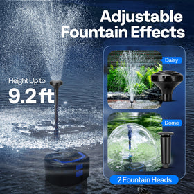 VIVOHOME 950 GPH pump powers clear ponds up to 1585 gallons.