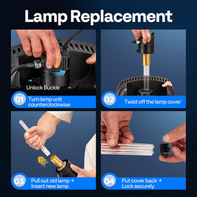 VIVOHOME safety clasp provides quick access for routine maintenance.