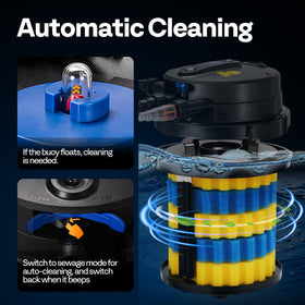 VIVOHOME sponge filters with blue 20 PPI and yellow 25 PPI pads