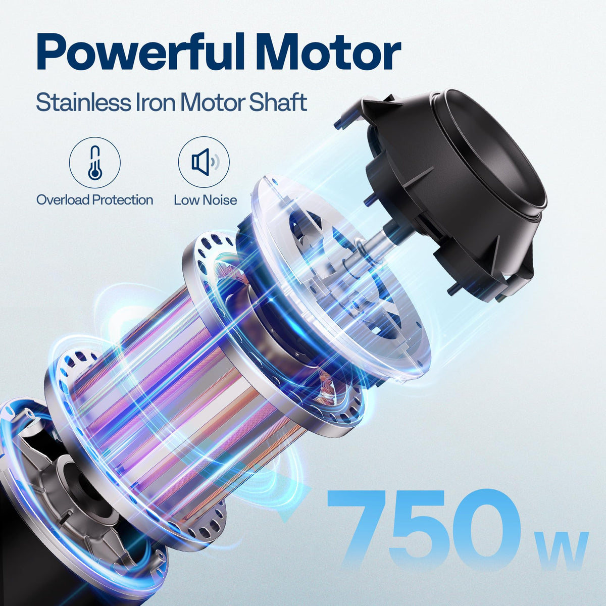 VIVOHOME 1HP motor label; efficient performance and reliable operation.