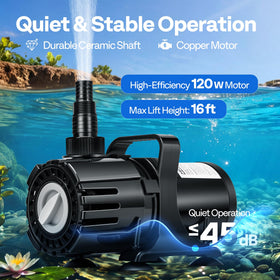 VIVOHOME IPX8 waterproof submersible design for reliable underwater use.