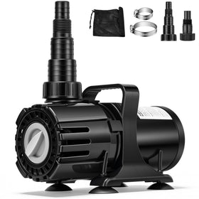 VIVOHOME pump with stepless flow control for precise fountain tuning.