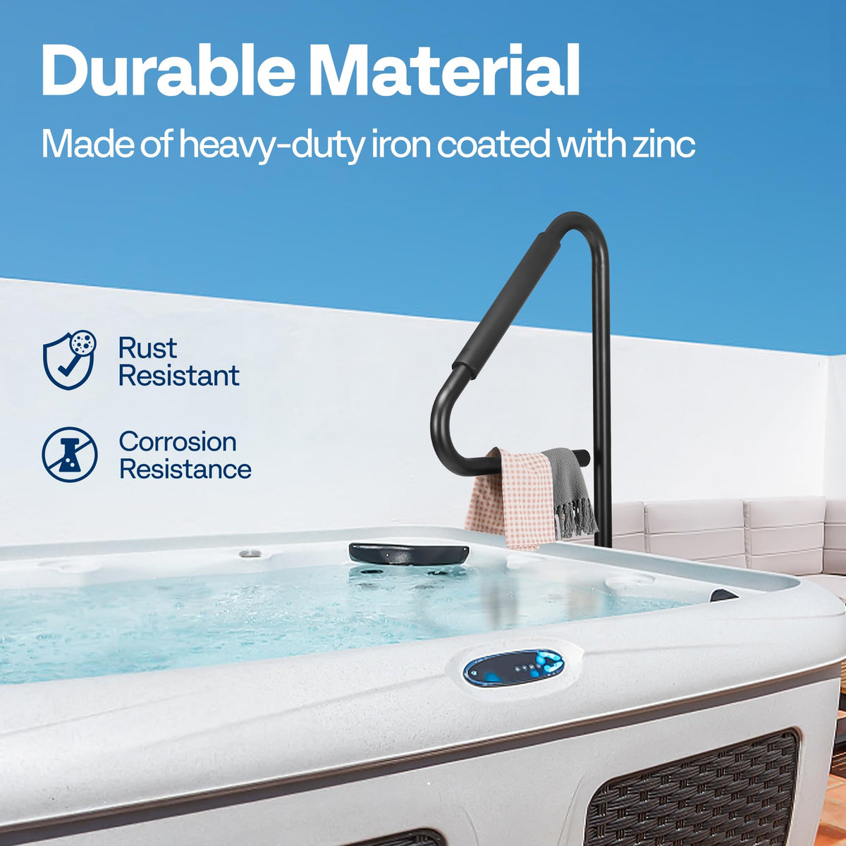 VIVOHOME rust-resistant iron construction withstands outdoor conditions.