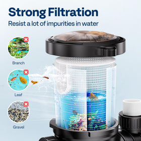 VIVOHOME see-through lid allows easy internal inspection during operation.