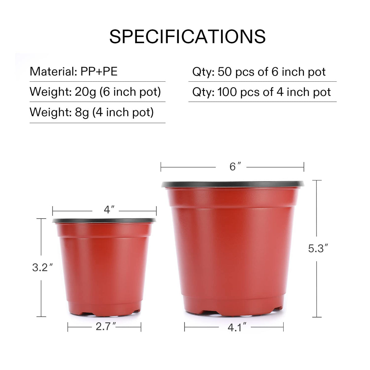 VIVOSUN 100-pcs pot set supports efficient seed starting.