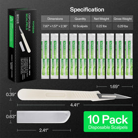VIVOSUN blade with built-in 6-cm ruler for precise sizing.