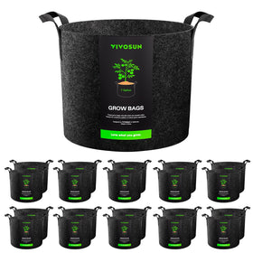 VIVOSUN 20-pack 7-gallon grow bags—ready for planting and easy transport.
