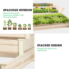 VIVOSUN raised bed featuring proper drainage to prevent waterlogging
