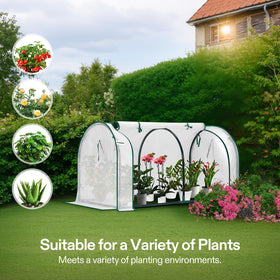 VIVOSUN 47x23x23-inch greenhouse offering ample growing space for seedlings.
