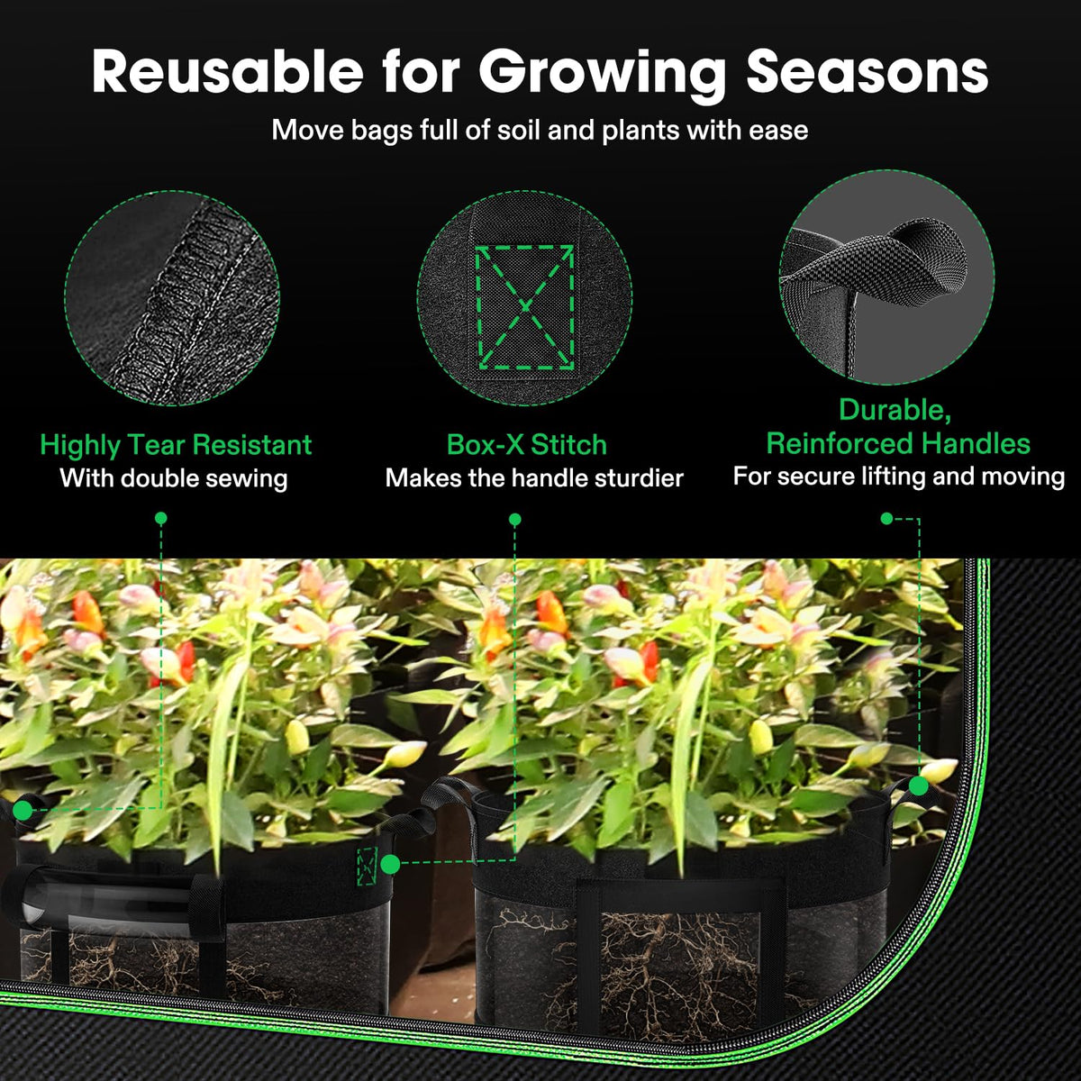 VIVOSUN suitable for indoor, balcony, or garden planting.